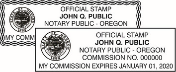 2000 Plus Oregon Notary Stamps Made Daily Online!